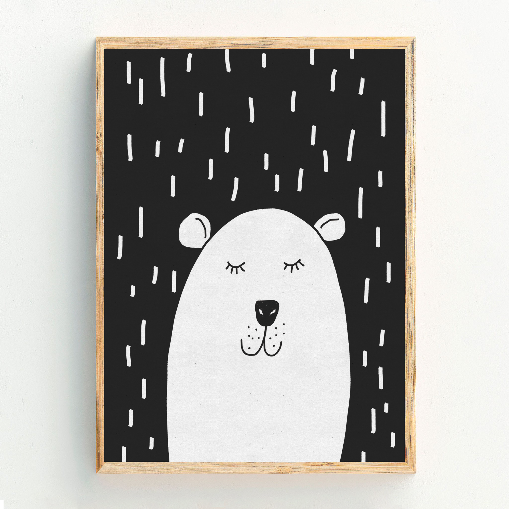 Cuadro de Oso Polar + Marco 12x16"