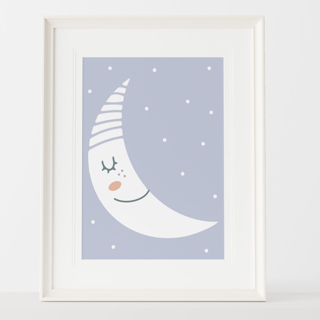 Cuadro Tierna Luna + Marco incluido