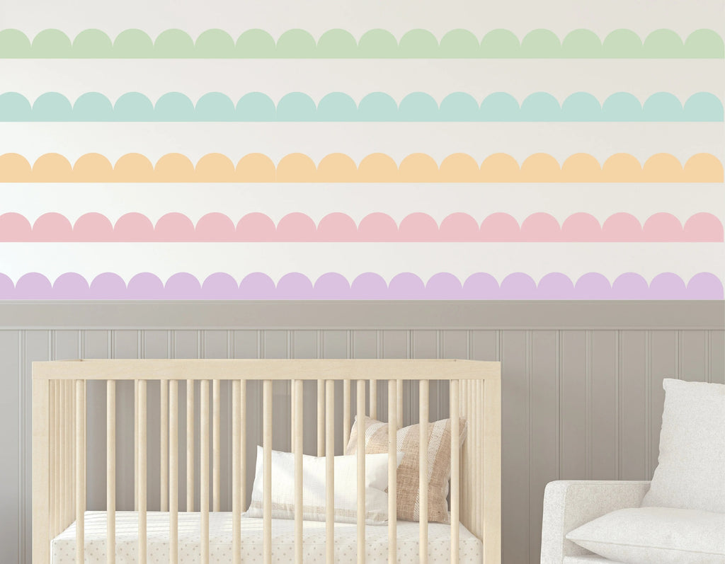 Set (8) Tiras Arqueadas Medianas de 3.6" x 23" c/u, Vinilos Decorativo (1 Color)