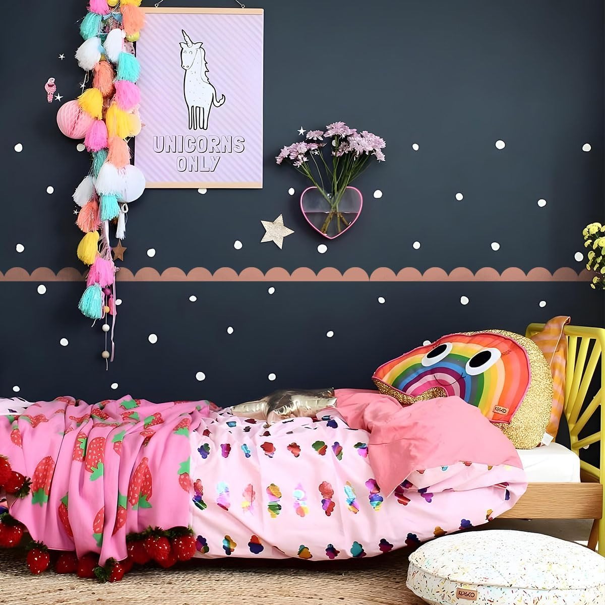 Set (8) Bordes Cenefas Pequeños de 2.4" x 8" en Vinilos Decorativo.