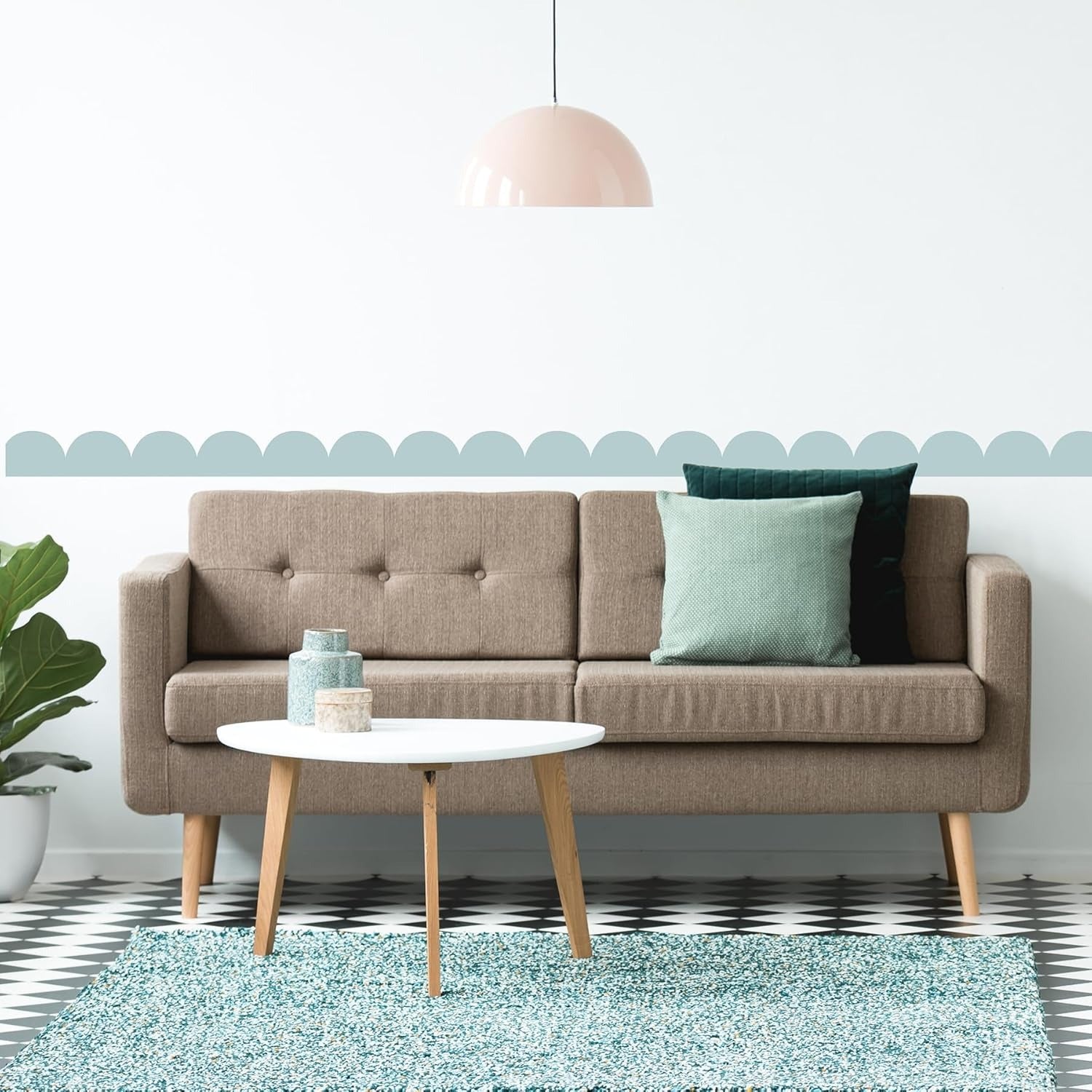 Set (8) Bordes Cenefas Pequeños de 2.4" x 8" en Vinilos Decorativo.