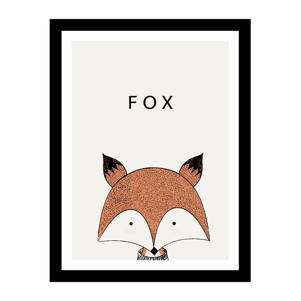 Cuadros de Animales + Marco incluido Fox