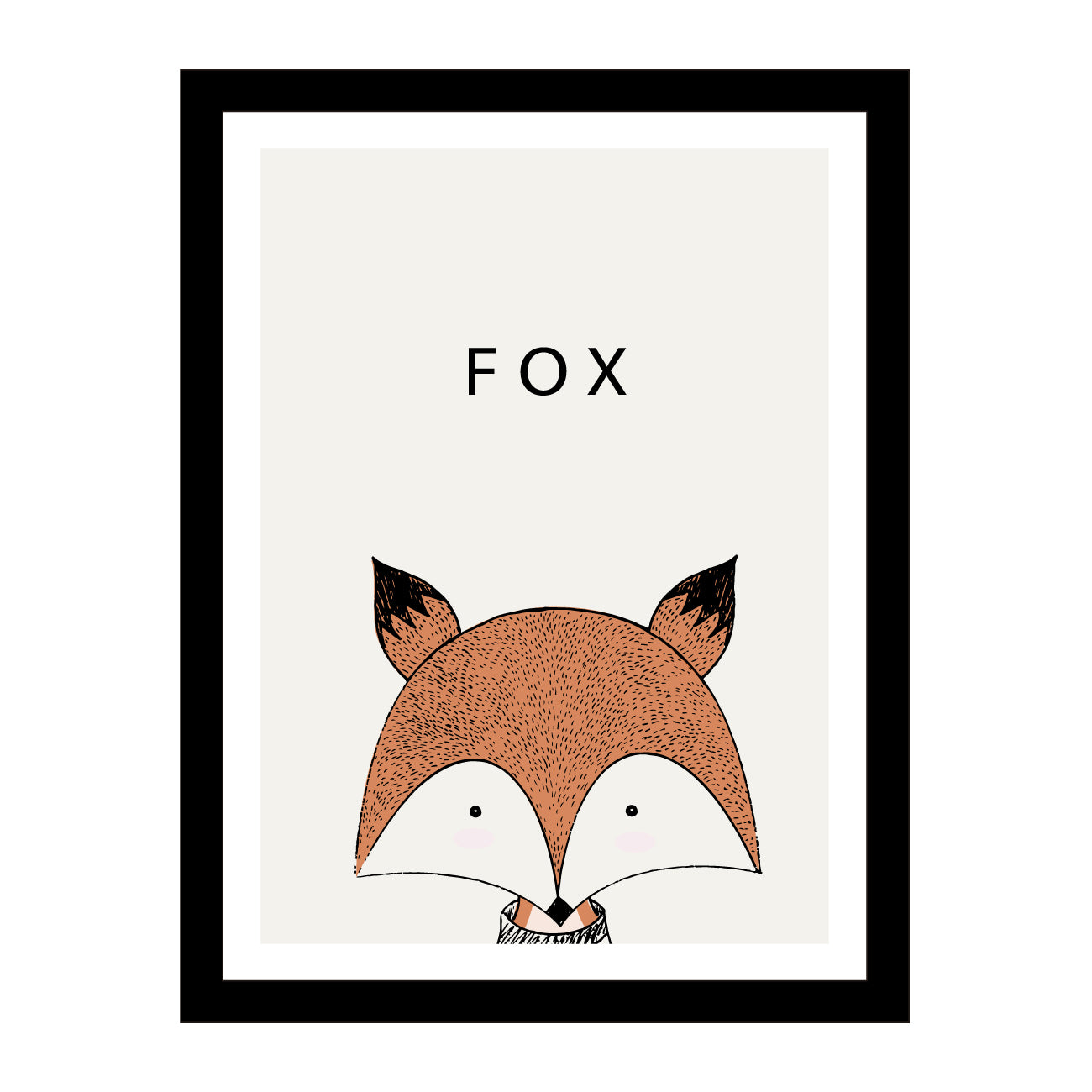 Cuadros de Animales + Marco incluido Fox