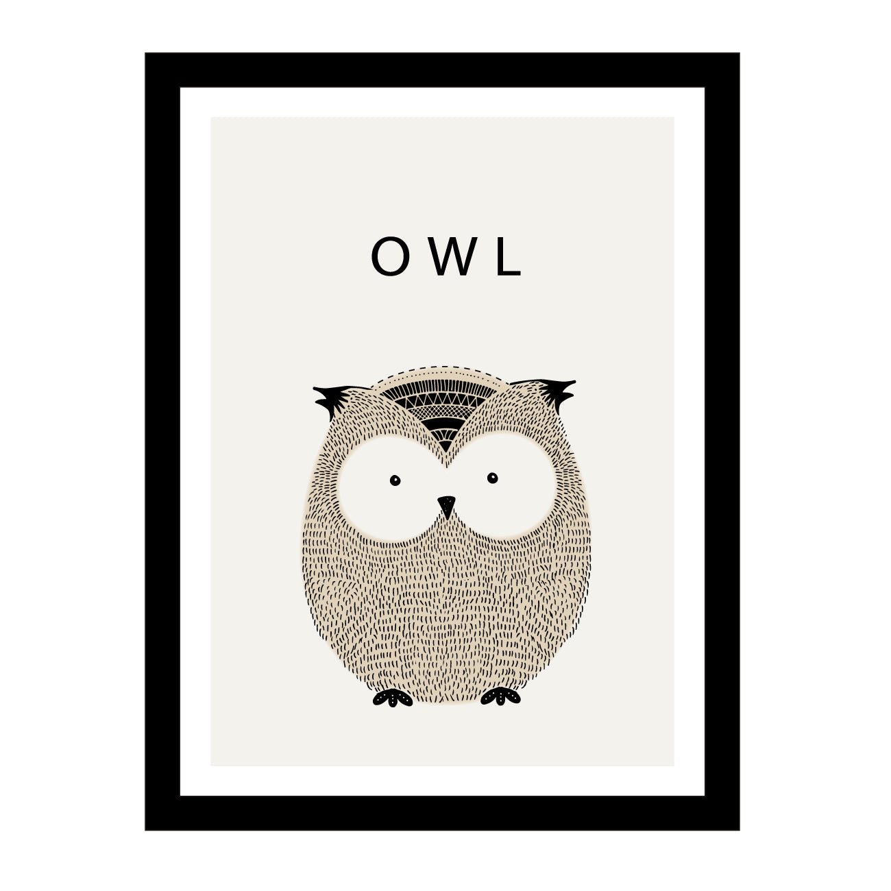 Cuadros de Animales + Marco incluido Owl