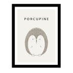 Cuadros de Animales + Marco incluido Porcupine