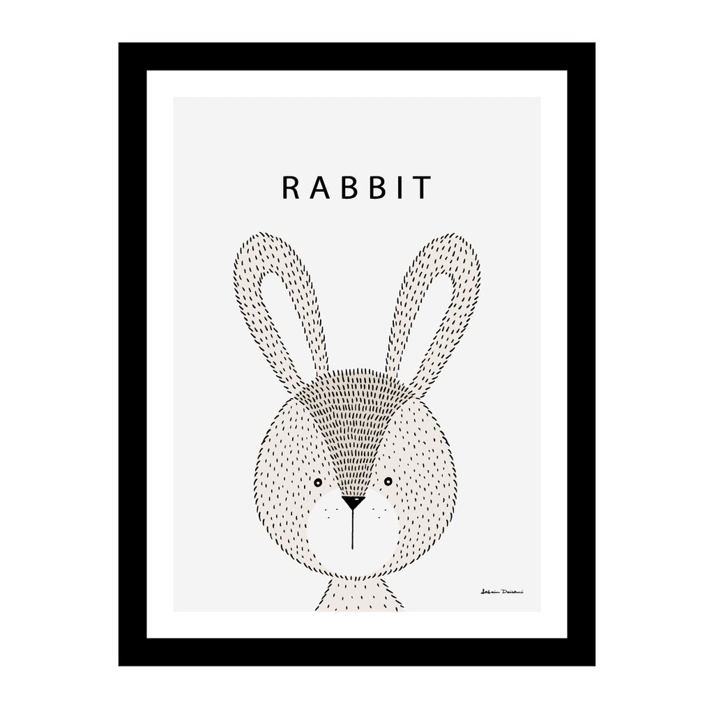 Cuadros de Animales + Marco incluido Rabbit
