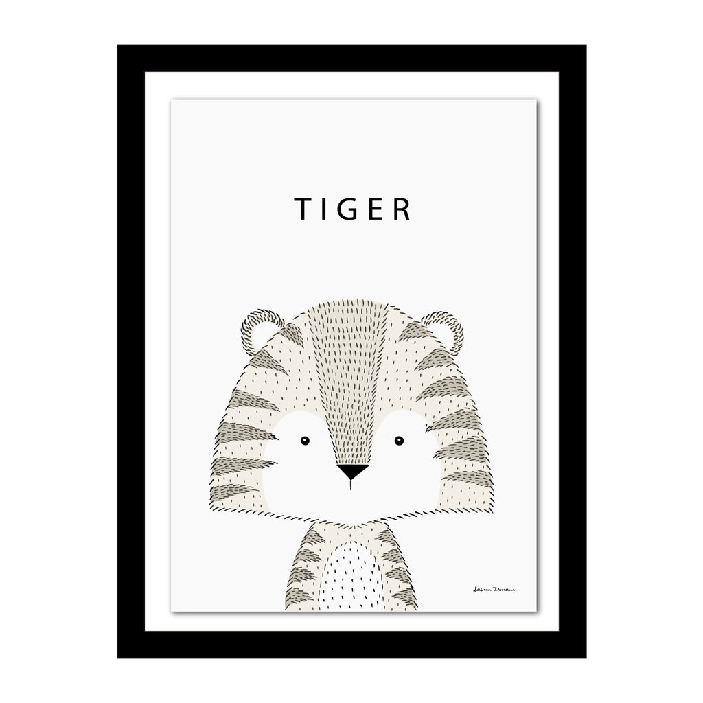 Cuadros de Animales + Marco incluido Tiger