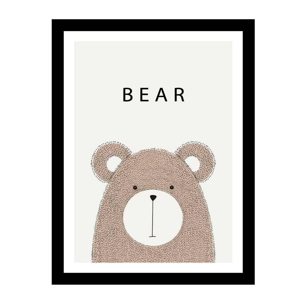 Cuadros de Animales + Marco incluido Bear