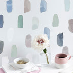 Vinilos Decorativos, Set de 241 Pinceladas Azul Acuarela