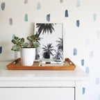 Vinilos Decorativos, Set de 241 Pinceladas Azul Acuarela