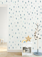 Vinilos Decorativos, Set de 241 Pinceladas Azul Acuarela