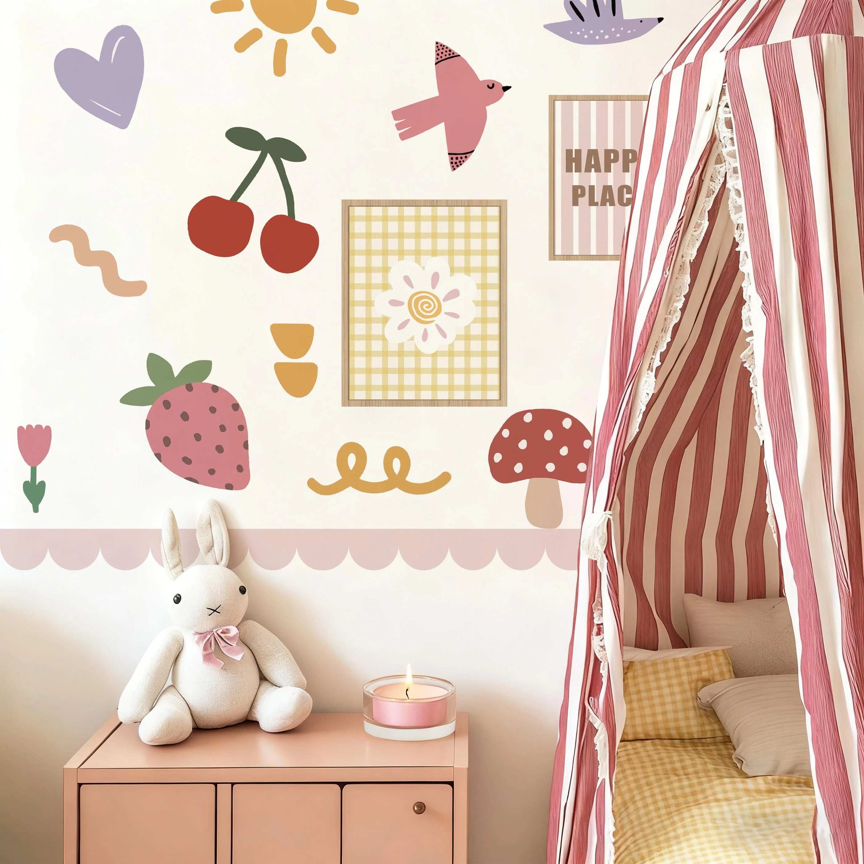 Vinilos Decorativos dibujos coloridos (31 piezas)