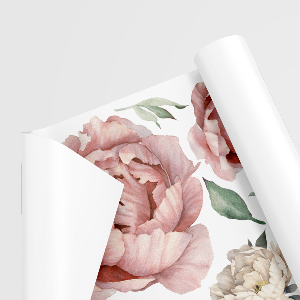 Set de 29 Vinilos Decorativos Peonías