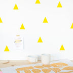 Vinilos Decorativos, Set de 18 Triángulos Amarillo 459