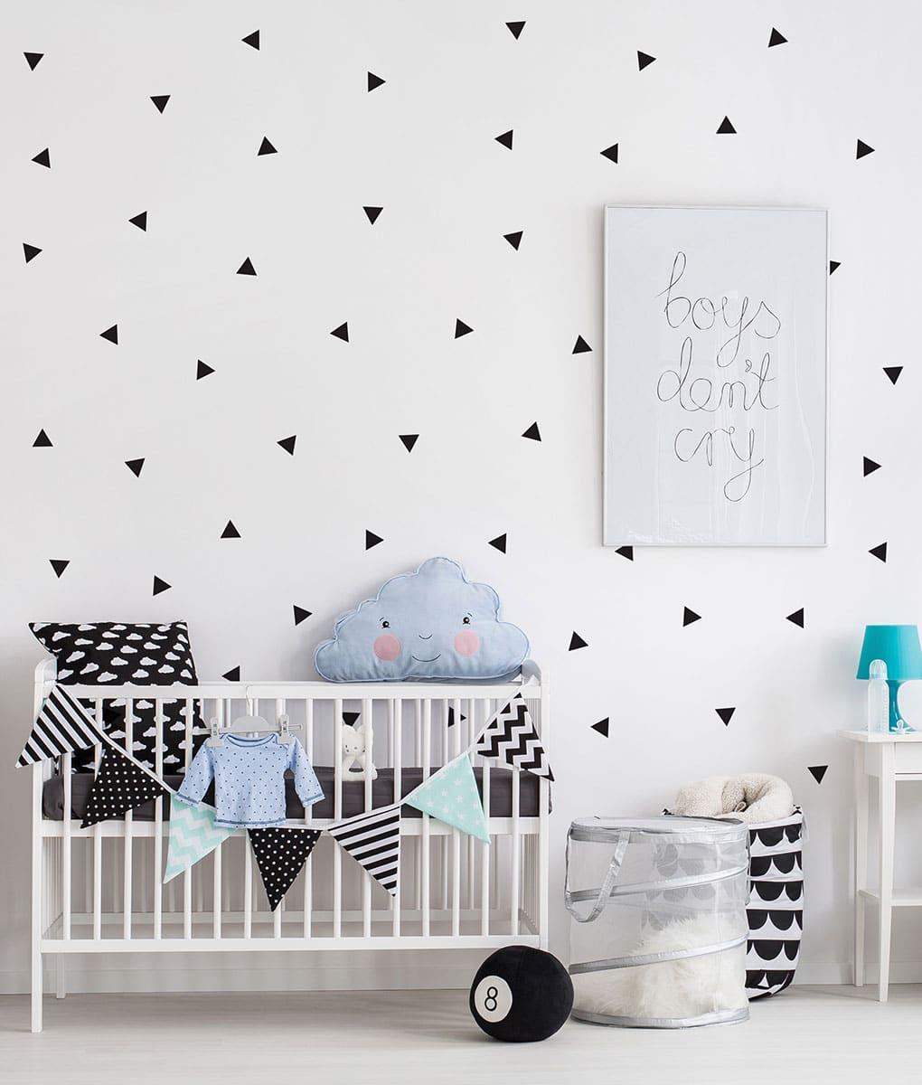 Vinilos Decorativos, Set de 24 Mini Triángulos