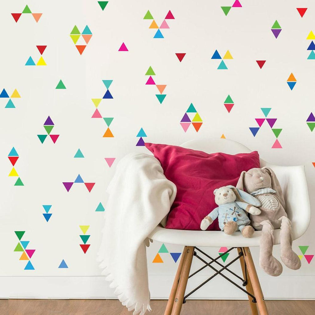 Vinilos Decorativos, Set de 24 Mini Triángulos