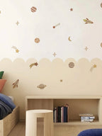 Vinilos decorativos estrellas y planetas (set incluye 83 figuras)