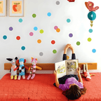 Vinilos Decorativos, Set de 6 Círculos Azul genial 051