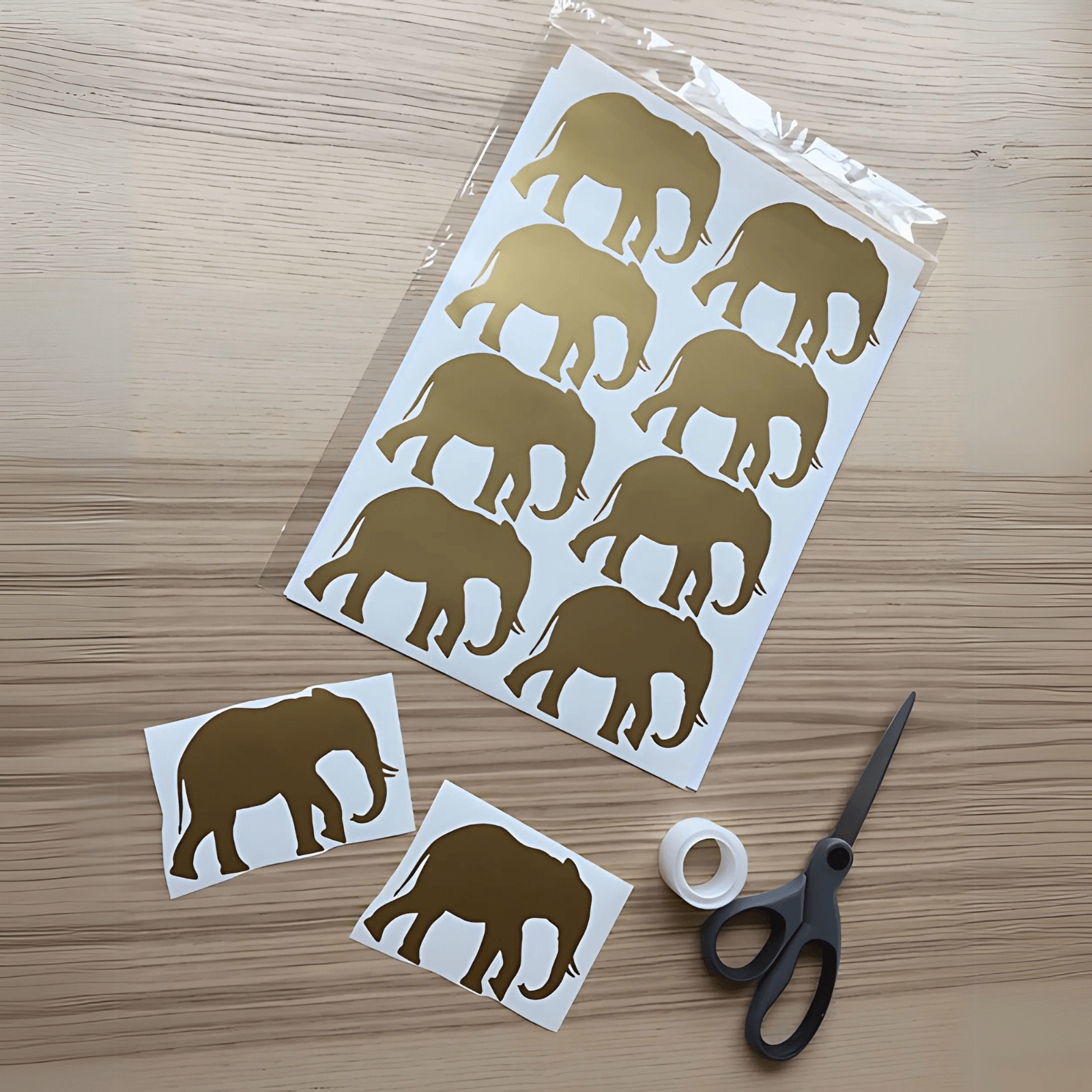 Vinilos Decorativos, Set de 32 Elefantes