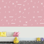 Vinilos Decorativos, Set de 48 Geométricos Blanco 010