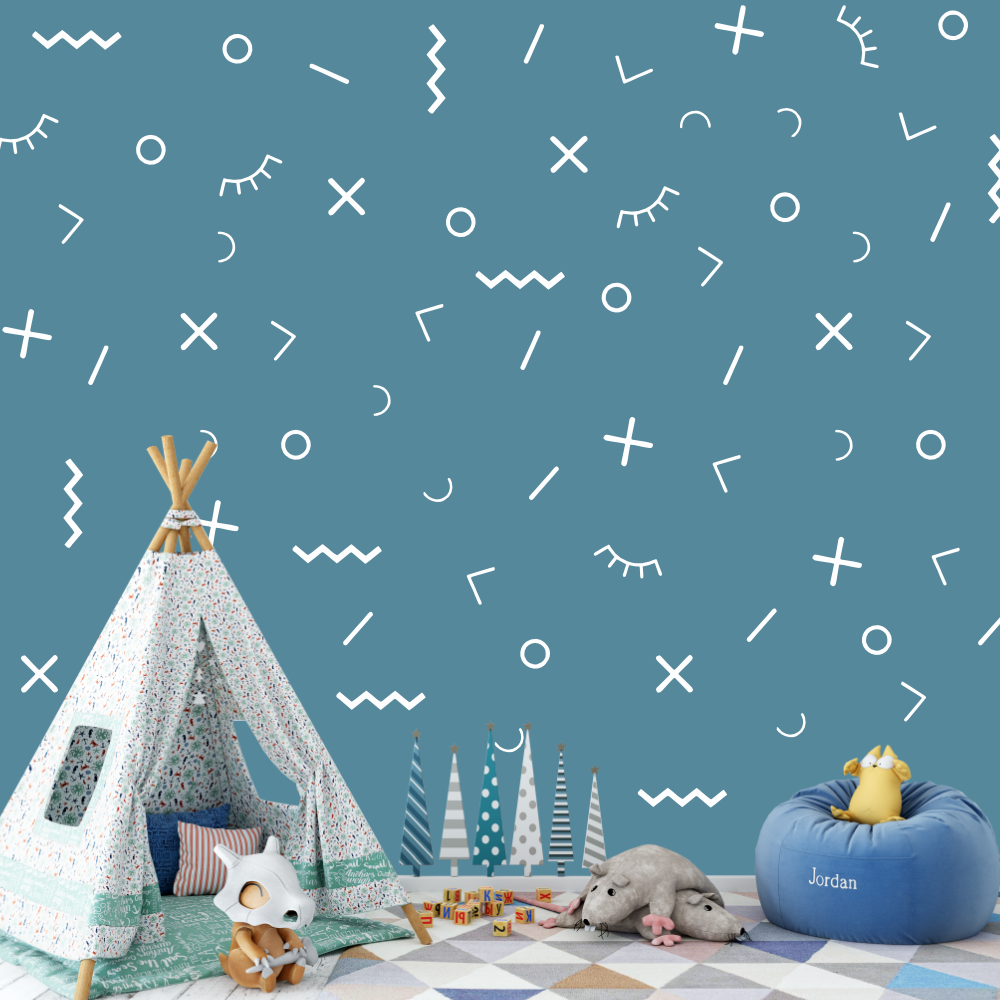 Set de 48 Formas Geométricas, Vinilos Decorativos