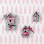 Vinilos Decorativos, Set de 40 Lágrimas Decorativas Rosa bebé