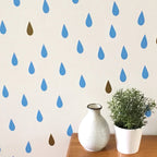 Vinilos Decorativos, Set de 12 Gotas Azul celeste 052