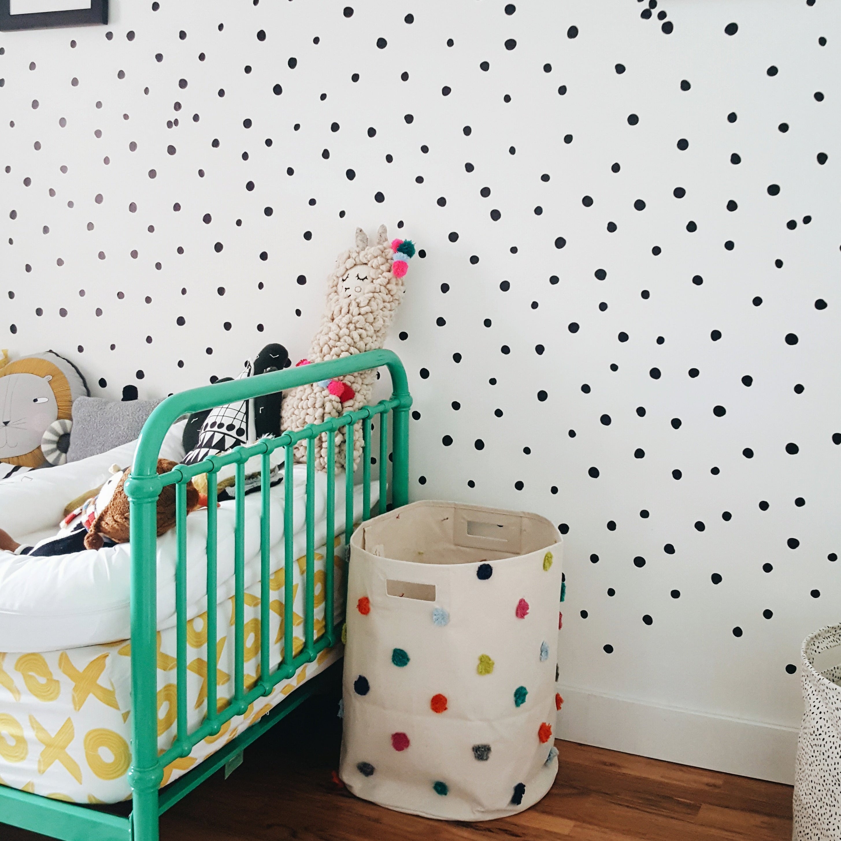 Vinilos Decorativos, Set de 84 Mini Lunares (1 Color) Negro 070