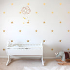 Vinilos Decorativos, Set de 20 Estrellas Dorado 091