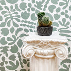 Vinilos Decorativos, Set de 268 Siluetas Naturales Menta 055