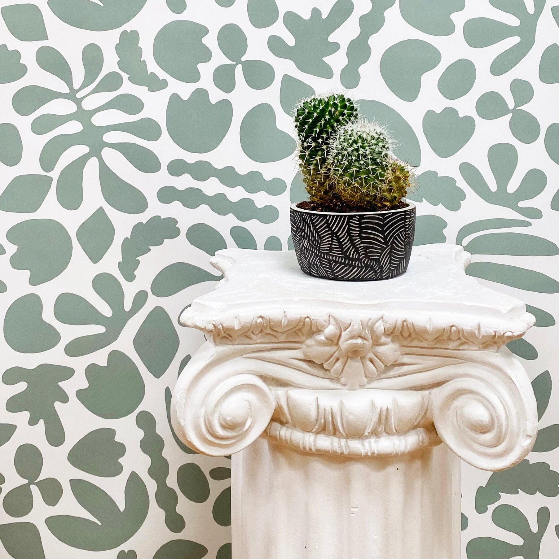 Vinilos Decorativos, Set de 268 Siluetas Naturales Menta 055