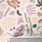 Vinilos Decorativos, Set de 268 Siluetas Naturales Rosa bebé