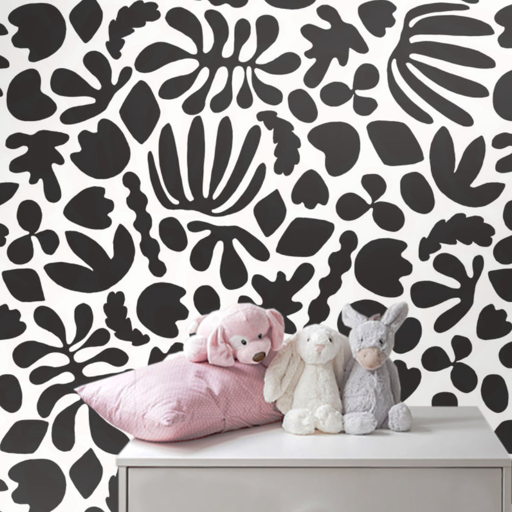 Vinilos Decorativos, Set de 268 Siluetas Naturales Negro 070