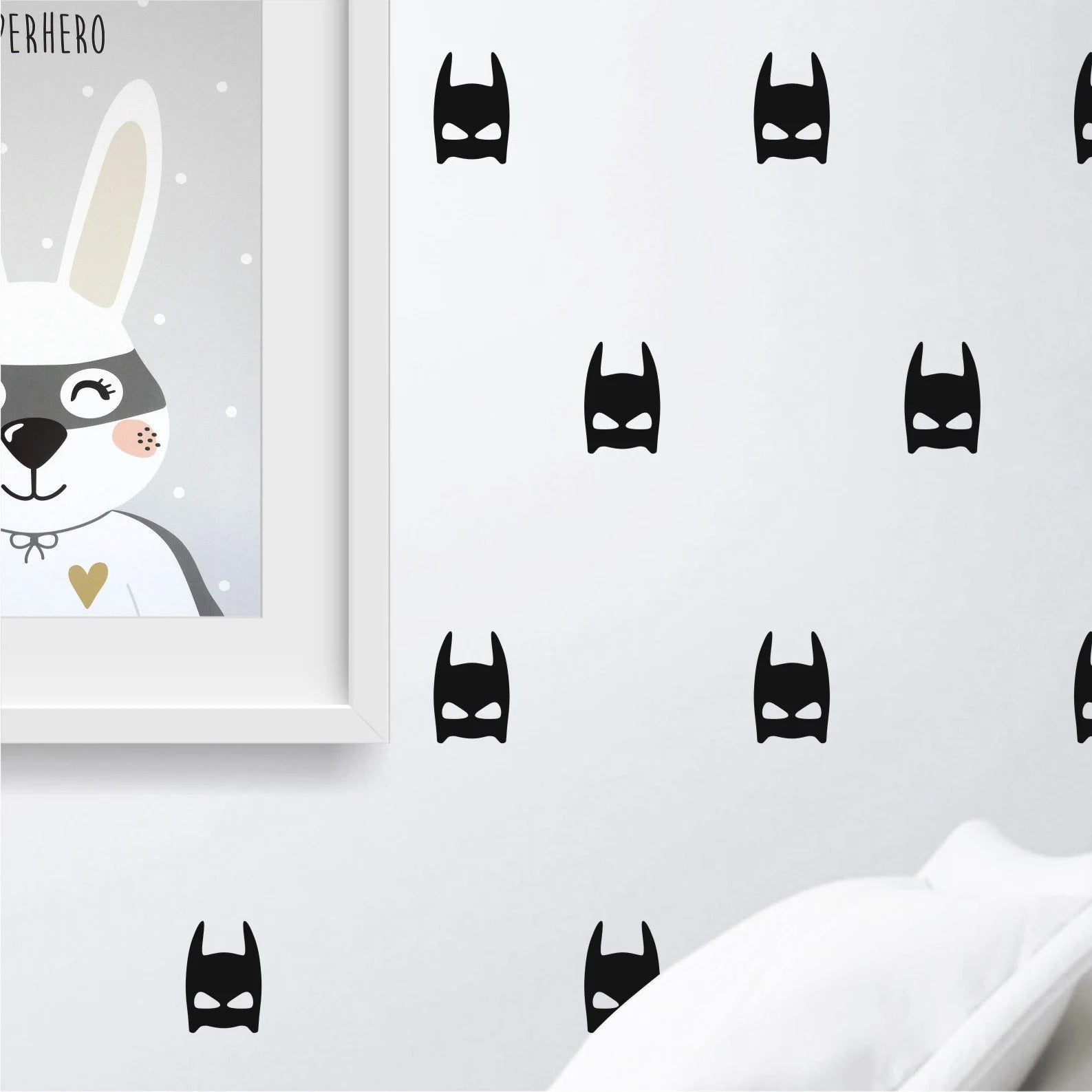 Vinilos Decorativos, Set de 18 Batman Máscaras