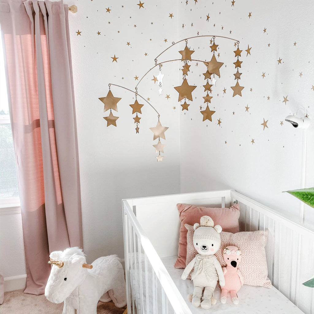 Vinilos Decorativos, Set de 45 Estrellitas Dorado 091