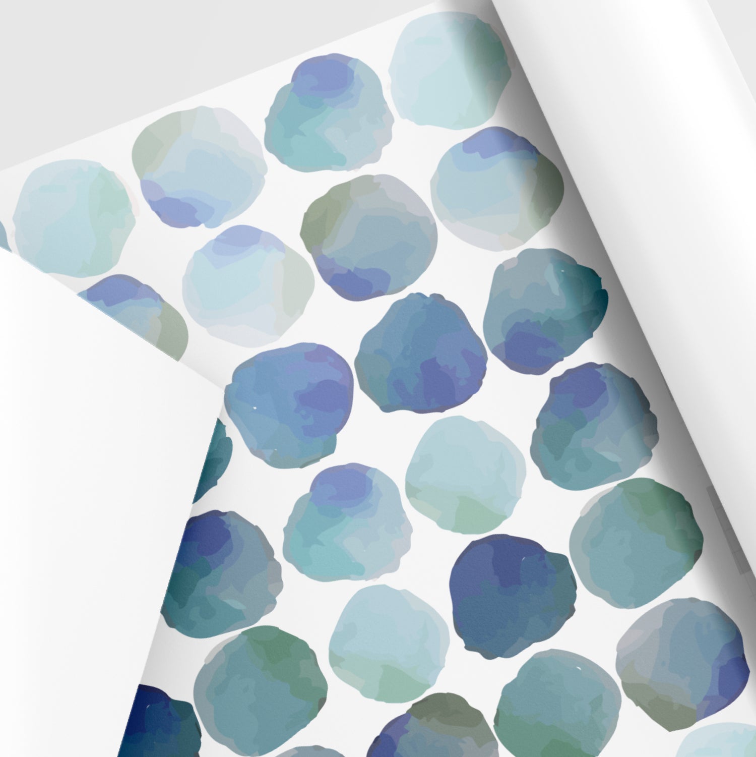 Vinilos decorativos lunares de acuarela azul (80 piezas)