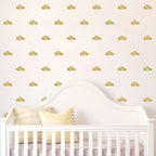 Vinilos Decorativos, Set de 12 Nubes Dorado 091