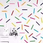 Vinilos Decorativos, Set de 12 Confetis (1 Color) Naranja pastel 035