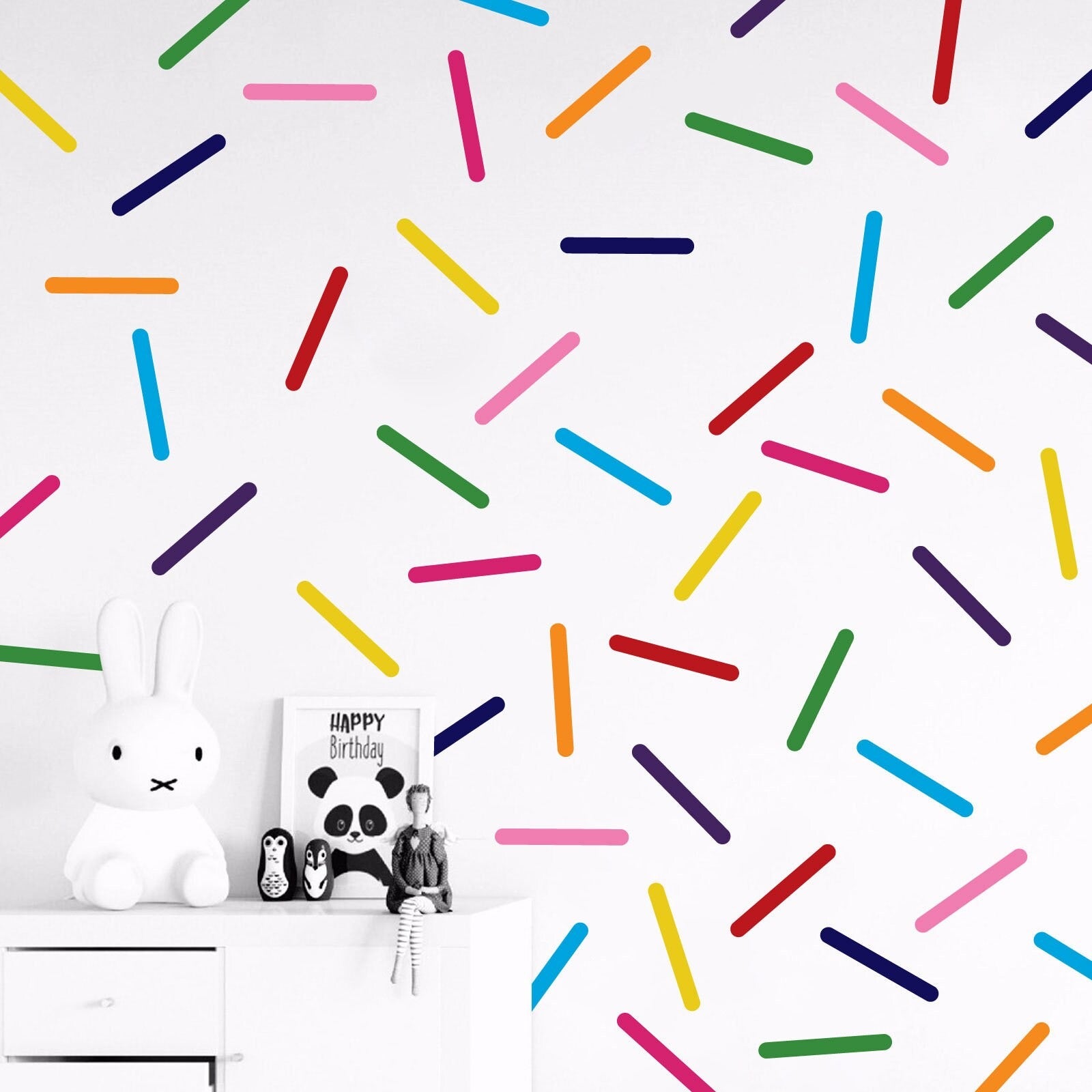 Vinilos Decorativos, Set de 12 Confetis (1 Color) Naranja pastel 035