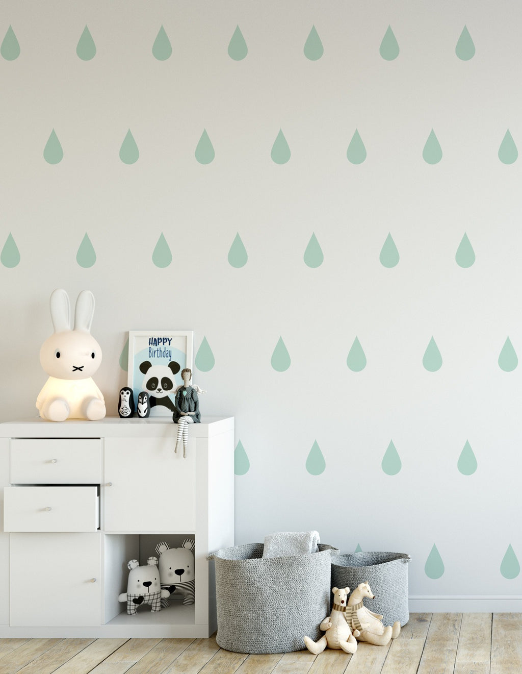 Vinilos Decorativos, Set de 6 Gotas Grandes Limón 631-495