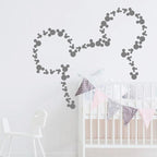 Vinilos Decorativos, Set de 40 Mickey Mouse Gris suave