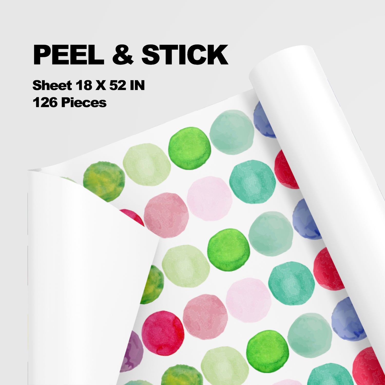 Set 126 Lunares Multicolor, Vinilos Decorativos