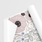 Set de 72 Vinilos Decorativos, Flores Rosa y Violeta