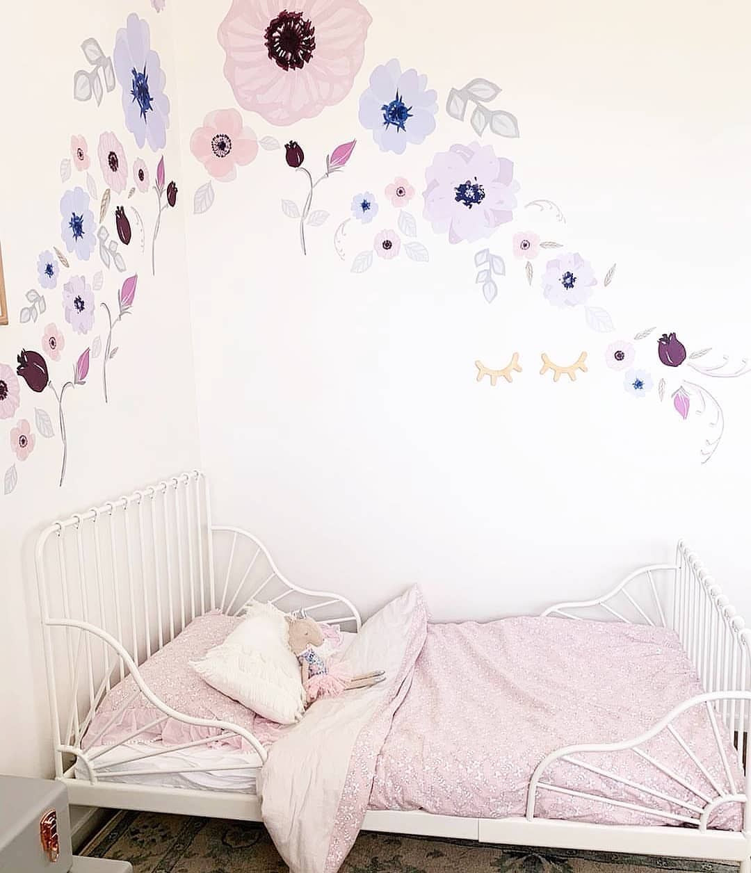 Set 70 Flores Azul Violeta, Vinilos Decorativos