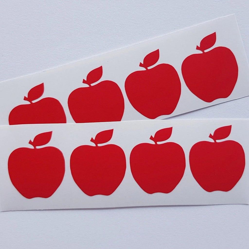 Vinilos Decorativos, Set de 24 Manzanas Rojo 030