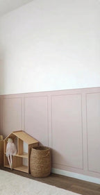Panel tipo moldura color rosa, vinil decorativo (1 panel 25" x 51")