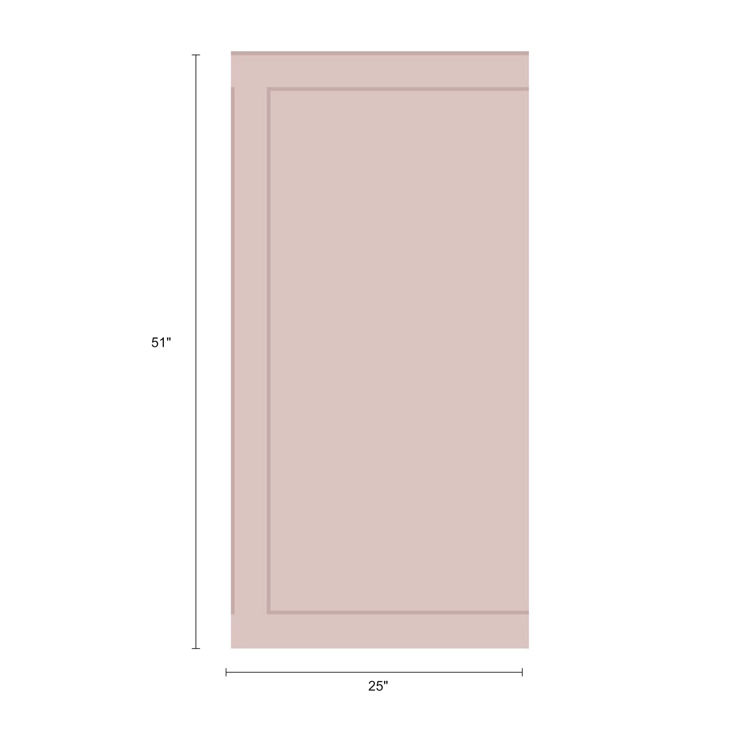 Vinilos Decorativos panel de media pared rosa (1 panel)