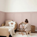 Panel tipo moldura color rosa, vinil decorativo (1 panel 25" x 51")